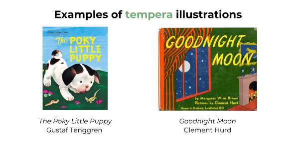 Tempra illustrations in children's picture books