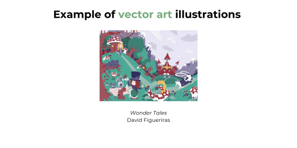 Vector art in children's picture book illustrations
