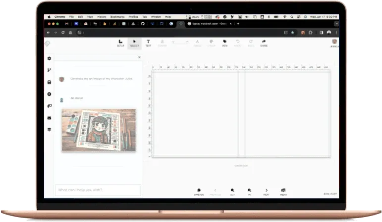 Screenshot of Made Live workspace with Assist helping on the left